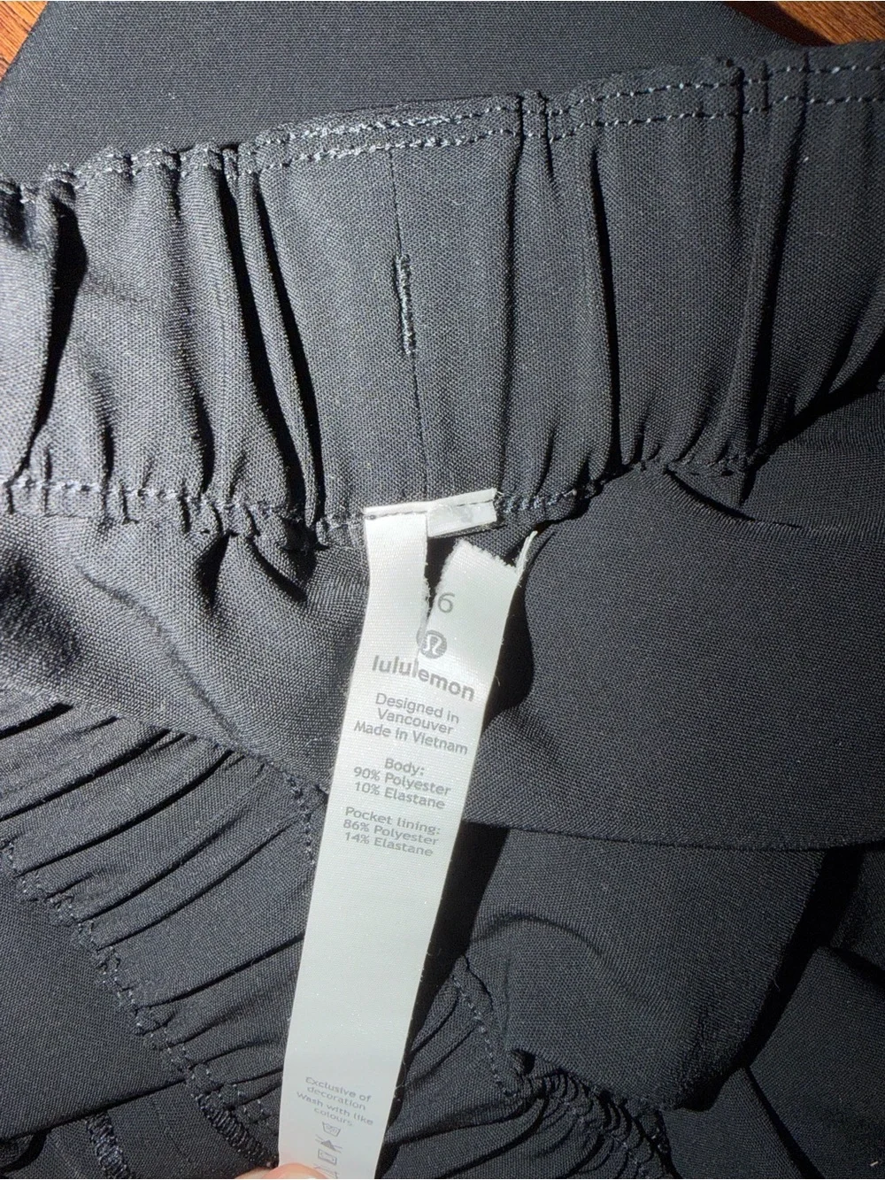 lululemon athletica Black Drawstring Active Mini Skirt